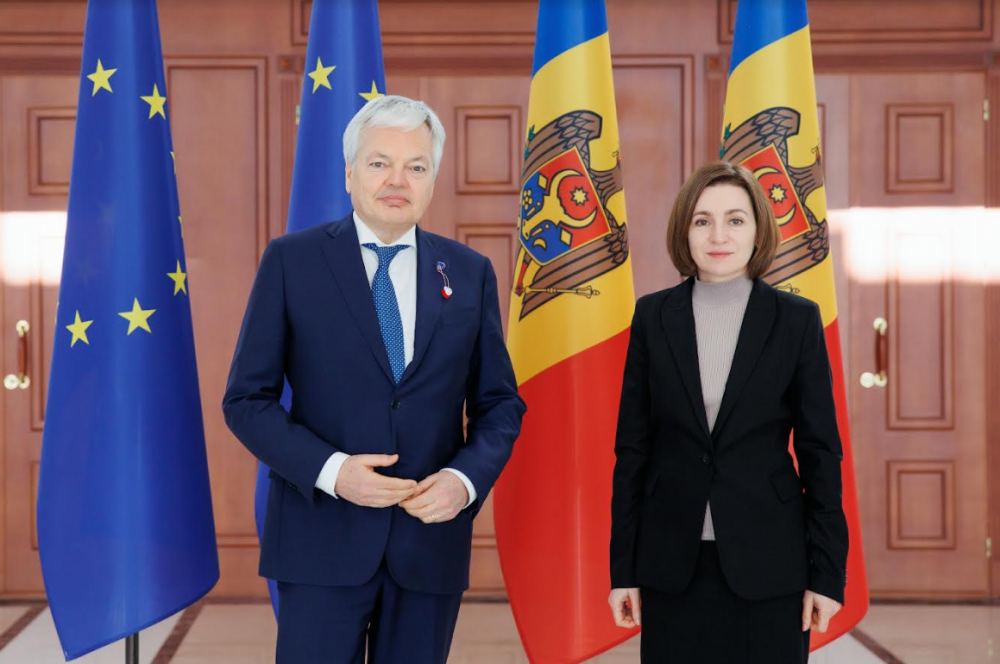 Maia Sandu a avut o întrevedere cu Didier Reynders, Comisarul european pe justiție